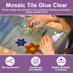200g Clear Mosaic Tile Adhesive, Strong Bond, Fast Drying Mosaic Glue
