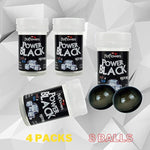 Hot Ball Set - Power Black - Warm And Refresh The Skin With Cinnamon, Eucalyptus And Mint - - Brazilian Ball (Pack W 4)