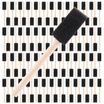 1" Foam Paint Brushes, 100 Pack, 1-Inch Painting Sponges (Black) for Art and Craft Projects