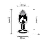 Anal Vibrating Butt Plug, Metal Anal Plug Vibrator Anal Dildo Prostate Massager With 10 Vibrations, Anal Sex Toys Large With Remote Control, Graduated Adult Toys For Men Women (Vibrating D)