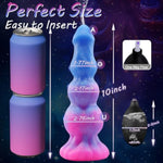 Monster Dildo Adult Sex Toys - 10" Squirting Big Fantasy Anal Plug With 3 Dog Knots & Tentacle, Luminous Silicone Strong Suction Cup, G-Spot Thick Dildo Gay Sex Toys For Women Couple