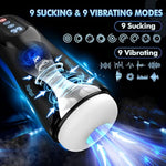 Male Masturbator Penis Pump - Male Sex Toys For Men Sex Toy Pocket Pussies 9 Sucking Vibrating Heating Adult Toys Masturbators 3D Stroker Vacuum Pumps & Enlargers Lcd Display