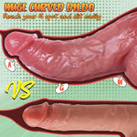 2.55’’ Diameter Huge Dildo,Realistic Silicone Thick Dildos With Strong Suction Cup For Hands-Free And Anal Play,Curved Dildo For G-Spot Stimulation Orgasm,Sex Toys For Women And Men