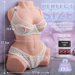 Realistic Sex Doll Male Masturbator - Male Sex Toy Soft Large Breasts & Buttocks Sex Tors, Pocket Pussy with 3D Tight Vaginal & Anal Texture Adult Toys
