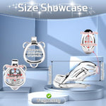 Penis Cage Sex Toys Male Chastity Cage With Invisible Lock And Belt Metal Cock Cage For Man Penis Restraints Stainless Steel Chastity Device Hollowed Out And Breathable (1.9In,A)
