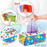 Baby Toys 6 To 12 Months - Baby Tissue Box Toys Montessori Toys For Babies 6-12 Months Soft Crinkle Infant Sensory Toys For 1 Year Old Early Learning Toys Baby Boys Girls Gifts