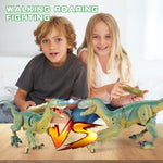 Remote Control Dinosaur Toys For Kids - Build A Big Walking Velociraptor Dino With Light And Sound, Birthday Gift Ideas For Boys And Girls 3-5 5-7 8-12 Year Old