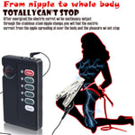 Electric Shock Nipple Clamps Bdsm Electric Clitoral Clit Clamp Non Piercing Nipple Clips Sex Toys Adjustable Current Level Vibrating Nipple Stimulator Bondage Accessories For Female Women Men Couples