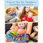 Busy Board Montessori Toys For Toddler Boy Birthday Gifts, Busy Book Sensory Learning Toys For Toddlers, Toddler Boy Airplane Car Travel Toy Educational Activities