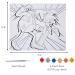 Sonic the Hedgehog Color and Paint Activity Art Set with Canvas, 1000 Pieces