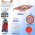 Bean Bag Toss & Ball Toss & Ring Toss,5-In-1 Outdoor Toys For Kids,Family Games For Kids And Adults,Gift For Christmas And Birthday