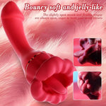 G Spot Vibrator Dildo Sex Toys - Adult Female Sex Toy With 10 Vibrating Frequency & 10 Tongue Licking Frequency, Anal Clit Nipple Vibrators Female Couples Sex Toys