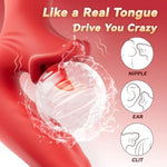 Vibrator Adult Sex Toys For Women, Sex Swing Tongue Toy For Women Thrusting Dildo With 10 Swaying & 10 Licking Modes, G Spot Vibrator Rose Sex Toy For Couples Female Adult Toy