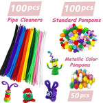 3000 Pcs Arts & Crafts Supplies Kit for Kids Ages 4-12 with Pipe Cleaners & Beads