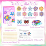 Poke-In Flower Bouquet Craft Kit for Kids Ages 4-10 with 10 Flowers & 2 Butterflies