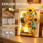 Van Gogh Sunflower Building Set for Adults, Wall Art Crafts Kit