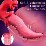 Vibrator Tongue Toy For Women - Sex Toys Thursting Vibrators Dildo With 9 Licking Swing Sucking & 9 Vibrating Mode, Rose Toy G Spot Rabbit Clit Adult Toys Dildos For Female Couples Games