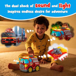Remote Control Car, 2.4G Cartoon Emergency Vehicle, Rc Fire Truck Engine Toys With Lights & Music, Birthday Gifts For Toddlers, Kids, Boys & Girls 1-5 Years Old (Red)
