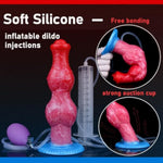 Inflatable Dog Knot Dildo Inflatable Squirting Butt Plug Trainer Adult Sex Toys Games