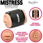 Mistress Double Shot Ass & Mouth Stroker & Male Masturbator Sexual Stimulation Device For Men And Couples. Realistic Textured Mouth & Anus Adult Toys, Easy To Clean- Medium