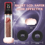 Penis Pump Penis Enlarger Extender With Lube,3 In 1 Men'S Vibrator,Electric Penis Vacuum Pump With 12 Smart Training Modes,Penis Sleeve Male Masturbator Sex Toys For Men Bigger Stronger (Red)