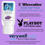 Aloe Cadabra Flavored Personal Lubricant and Vaginal Moisturizer, Organic Edible Aloe Lube for Men, Women and Couples, Non-Staining, pH Balanced, Toy Compatible (French Lavender, 2.5 Ounces, 1 Pack)
