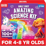 Girls' First Amazing Science Kit For Kids Ages 4-5-6-7-8 | Christmas, Birthday Gift Ideas For 4+ Year Old Girls | Learning & Educational Projects | Stem Toy With 100+ Experiments