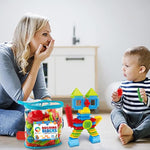 My First Baby Building Toys, 150Pcs Bristle Shape 3D Building Blocks Toy Set For Kids Ages 3-8 Years Old, Stem Educational Preschool Toys