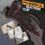 11.5" Xxl Thick Huge Big Black Dildo - Bbc Soft Liquid Silicone Horse Dildo With Strong Suction Cup, Giant Massive Girthy Dildos For Anal & Vaginal Play, Realistic Sex Toys & Games For Women Men Gay