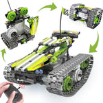Remote Control Tracked 3In1 Stunt Racer Building Kit - Rc Car Stem Construction Toy, Gift Idea For Kids, Boys And Girls Ages 8-12 Year Old (353 Pcs)