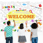 Giant Welcome Inspirational Coloring Poster for Home and Birthday Party Supplies