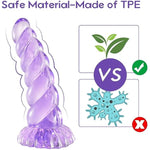 Realistic Monster Dildo For Women(Tpe), 8.3" Big Huge Anal Dildo With Strong Suction Cup For Hands-Free Play, Adult Sex Toys For Women, Men