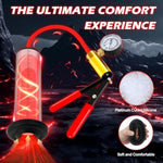 Penis Pump Manual Penis Pumps With Metal Handle Dick Pump With Pressure Gauge Sex Toys - Pumps & Enlargers Cock Pump With Dial Penile Vacuum Pump For Men To Increase Penis Size (2In)