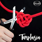 Blush Temptasia Red Bondage Rope - 32 Feet No-Slip Shibari Rope Of 100% Cotton Soft Bdsm Bonds - Easy To Clean Machine Washable -Thick Sturdy For Heavy Duty Binding - Kinky Adult Sex Toys For Couple