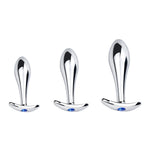 Metal Smooth Butt Plug With Jewelry Base Anchor Butt Plug Waterproof Anal Plug Massager Sex Toy