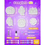 Mermaid Stepping Stone Kit for Kids, Arts and Crafts Activity Set by D-FantiX