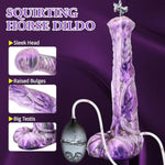 Horse Dildo Squirting Dildos For Women, 12Inch Big Ejaculating Cock Soft Silicone Suction Cup Monster Cumming Penis Anal Dildo For Solo Play And Couples Sex Game