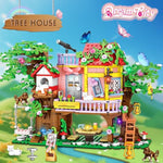 Creative Tree House Building Blocks Set, 840 Pcs Stem Forest Treehouse Toy With Swing And Animals – Birthday Gifts For Boys And Girls Ages 6-12+