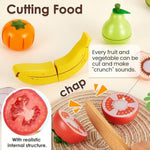 Play Food Sets For Kids Kitchen, Wooden Play Food Cutting Fruit And Vegetable Toys Kitchen Accessories Set Grocery Store Toys Gift For Toddler Kids 2 3 4+ Years Olds