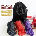 Bdsm Shibari Sex Bondage Restraint Rope - Soft Tie-Ups For Women, Long Restraining Multipurpose Sex Restraints, Adult Sex Toys For Women, Men & Couples (3 Colour)