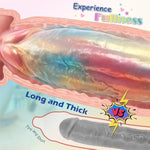 10 Inch Girthy Huge Thick Dildo - Colorful Long Silicone Realistic Dildo With Big Powerful Suction Cup, Giant Massive Soft Dildos With Big Balls, Lifelike Fat Fake Penis, Adult Sex Toys For Men Women