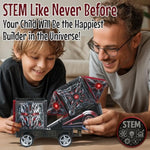 Shadowbots Magnetic Tiles 58 Pcs | Transform Robot Villain Building Set With Sword & Shield | Stem Toys For Kids Age 3 4 5 6 7 8