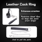 Testicle Crusher CBT Scrotal Bondage Rope Testicle Stretcher Bondage Sexual Stimulation Device Sex Leash for Man, Male Chastity Cage Devices Leather Cock Ring Penis Clamp Scrotal Torture BDSM Toys