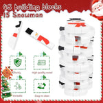 Christmas Wooden Blocks Stacking Game, Snowman Collapsible Tower Game For Family Game Nights, Parties & Festive Decor, Suitable For Indoor/Outdoor Play