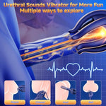 Male Masturbator Sex Toys For Men-Urethral Sounds Male Sex Toy With 5.83 Inch Length Dilator & 10 Ultra Vibrating & 360° Tentacle Core Wrap Machine Vibrator Stroker For Adult Sex Toys & Games