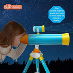 Projector Telescope For Kids, Children'S Telescopes & 24 Space Images, Educational Book Incl, Stem Activity Science Toys, Learning Gifts For Boys & Girls Ages 3 4 5 6-12 Year Old