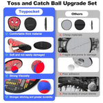 Toss And Catch Ball Game For Kids, 2 Pcs Beach Outdoor Toys Set, Toddler Baseball Glove & Catch Ball Toy For Yard Beach Camping Birthday For 3 4 5 6 7 8-12 Year Old Boys Girls