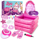 Gift Set For Girls 7, 8, 9, 10-12 Years Old, Spa Day Toys, Kids Manicure Pedicure Kit And Nail Art Kit,Christmas Birthday Gifts For Girls Age 7-12