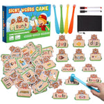 Sight Word Games, 110Pcs Flash Cards Sight Word Swat, Whack A Mole Educational Flash Card Games For Kids Kindergarten Preschool Educational Supplies
