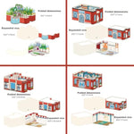 4 Pcs 3D Sticker Scene Books, DIY Room Building Craft Kit for Adults & Teens